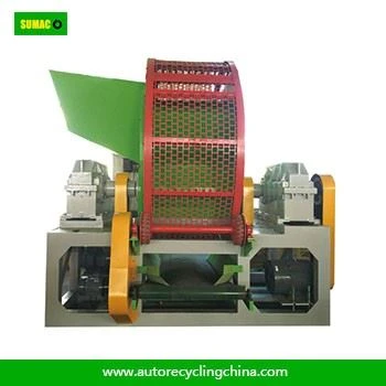 Recycle Waste Truck Car Tire Shredder